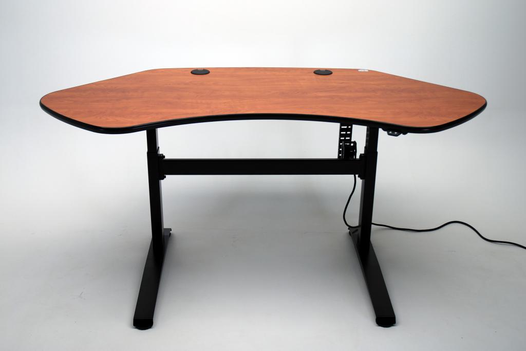 Dual monitor online corner desk